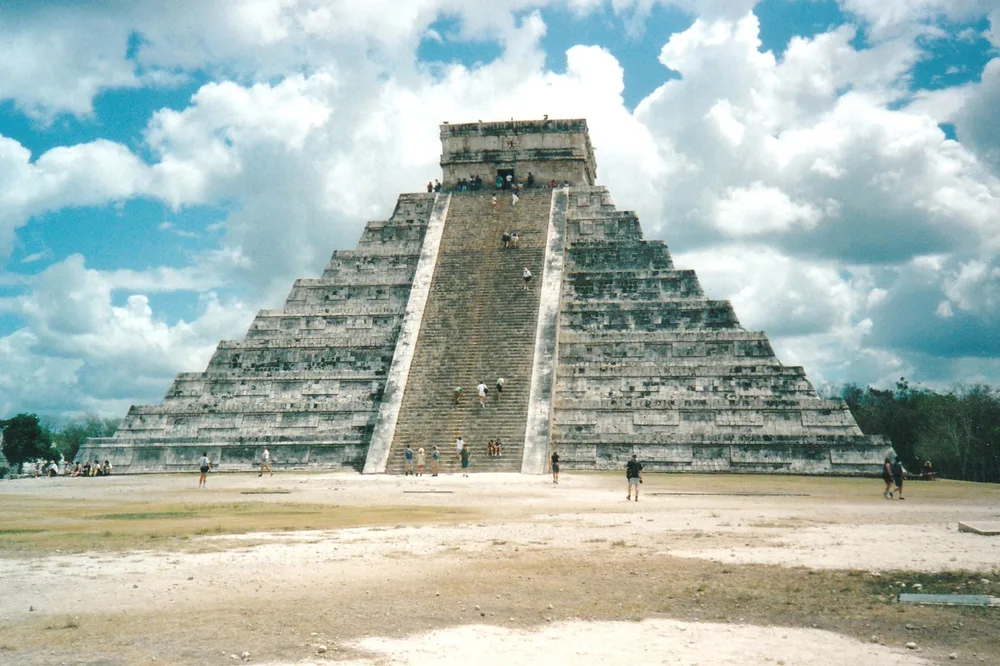 The El Castillo pyramid at Chichen Itza
