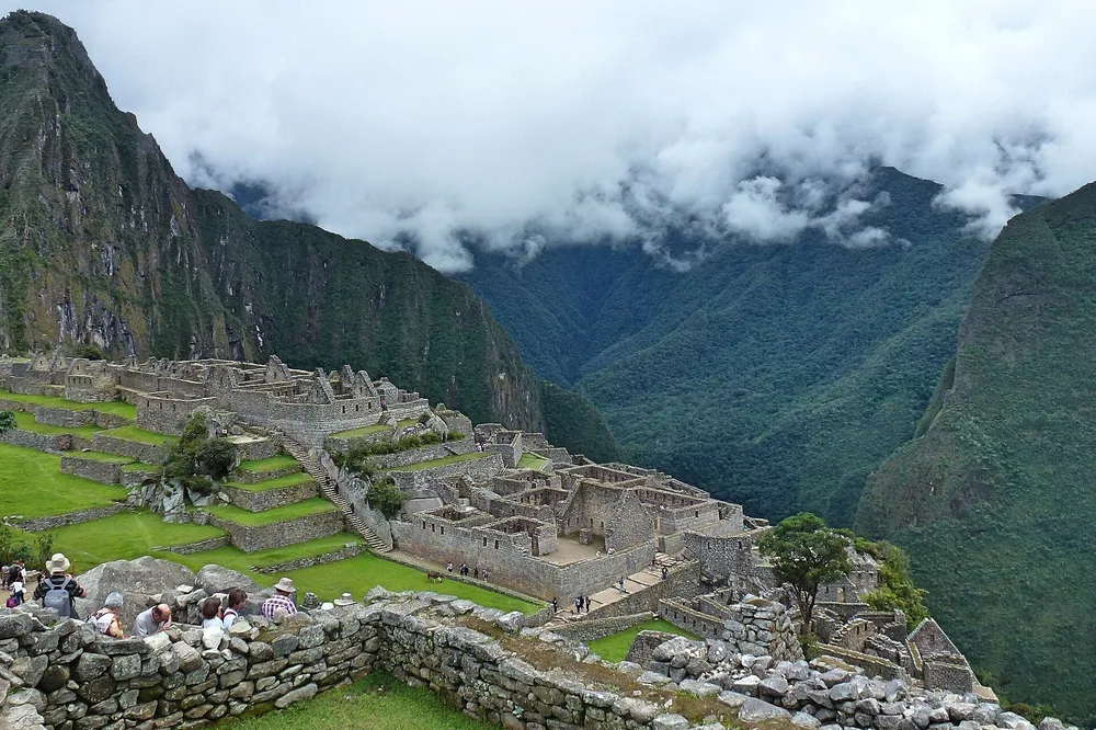 The terraces of Machu Picchu