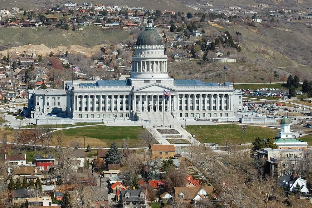 The Utah State Capitol in Salt Lake City