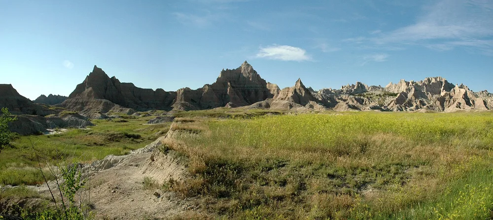 Eroded formations in the Badlands