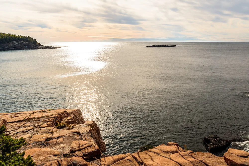 The rocky coastline of Acadia